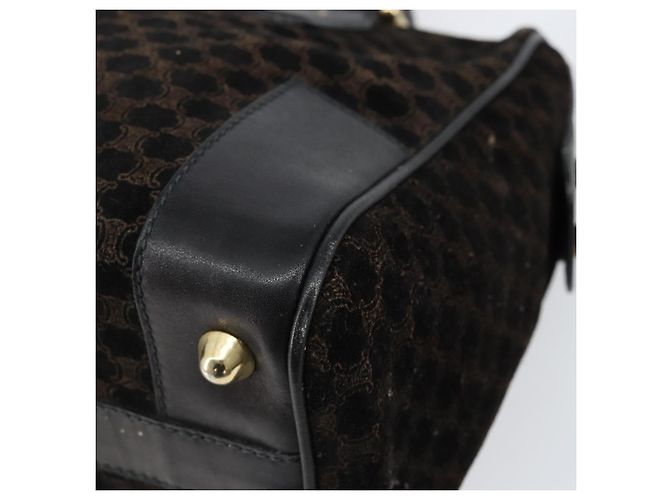 Céline CELINE Macadam Canvas Handtasche Wildleder Schwarz Gold - Ansicht 15