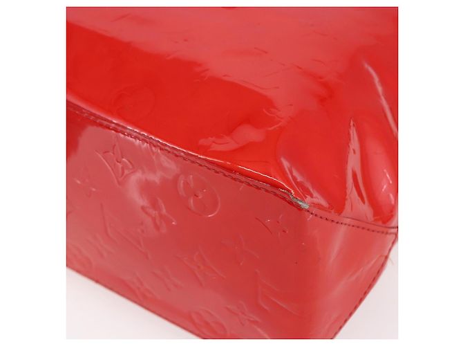 LOUIS VUITTON Monogram Vernis Reade MM Hand Bag Red Rouge M91086 LV - vista 12