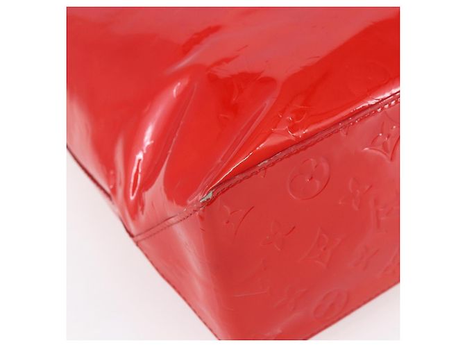 LOUIS VUITTON Monogram Vernis Reade MM Hand Bag Red Rouge M91086 LV - vista 13