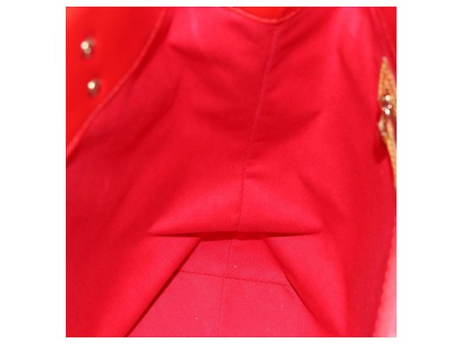 LOUIS VUITTON Monogram Vernis Reade MM Hand Bag Red Rouge M91086 LV - vista 18