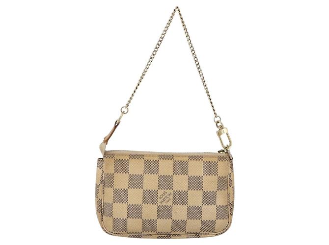 LOUIS VUITTON Damier Azur Mini Pochette Accessoires Pouch N63005 LV - vista 2