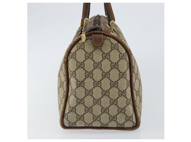 GUCCI GG Supreme Web Sherry Line Bag PVC Beige Gold 012 3842 58 - vista 4