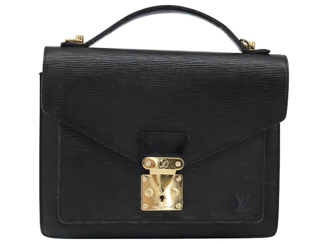 LOUIS VUITTON Epi Monceau 28 Hand Bag Black M52122 LV - vista 14