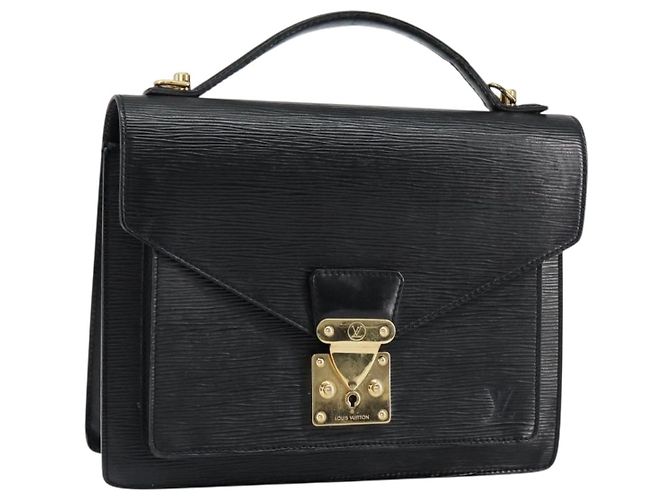 LOUIS VUITTON Epi Monceau 28 Hand Bag Black M52122 LV - vista 2