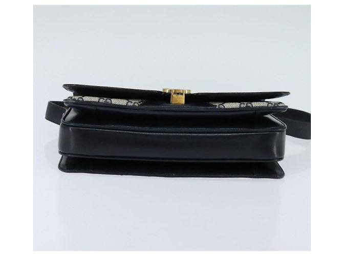 GUCCI GG Supreme Shoulder Bag PVC Navy Gold - vista 5