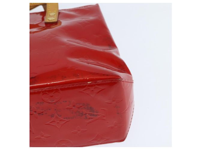 LOUIS VUITTON Monogram Vernis Reade PM Hand Bag Red Rouge M91088 LV - vista 16