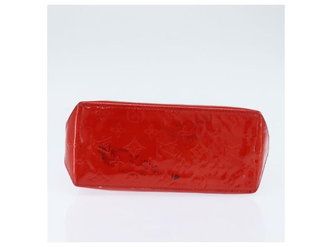 LOUIS VUITTON Monogram Vernis Reade PM Hand Bag Red Rouge M91088 LV - vista 5