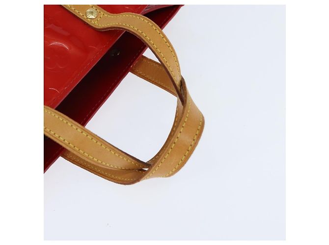 LOUIS VUITTON Monogram Vernis Reade PM Hand Bag Red Rouge M91088 LV - vista 7