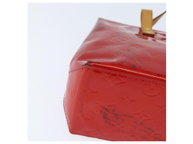 LOUIS VUITTON Monogram Vernis Reade PM Hand Bag Red Rouge M91088 LV - vista 9