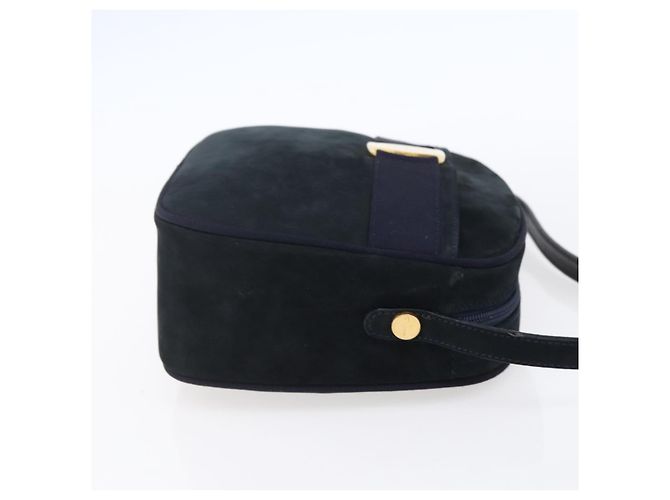 Salvatore Ferragamo Vala Shoulder Bag Leather Navy Gold - vista 4