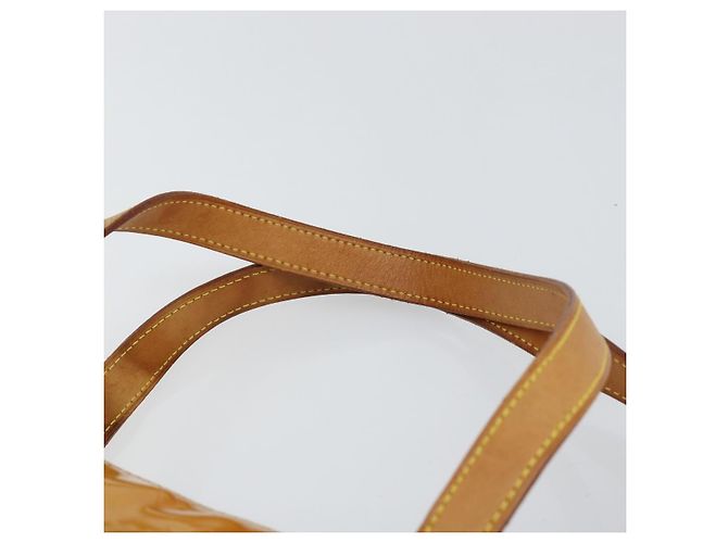 LOUIS VUITTON Monogram Vernis Houston Hand Bag Beige M91004 LV - vista 14