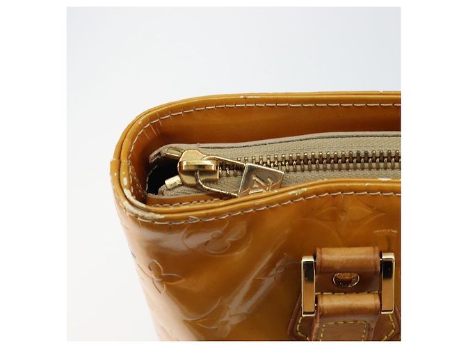LOUIS VUITTON Monogram Vernis Houston Hand Bag Beige M91004 LV - vista 19