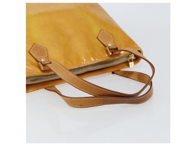LOUIS VUITTON Monogram Vernis Houston Hand Bag Beige M91004 LV - vista 7