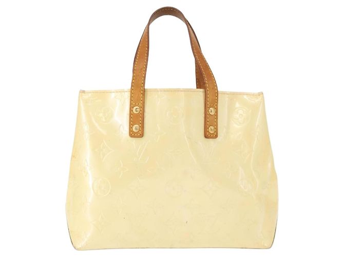 LOUIS VUITTON Monogram Vernis Reade PM Hand Bag Perle M91336 LV - vista 2
