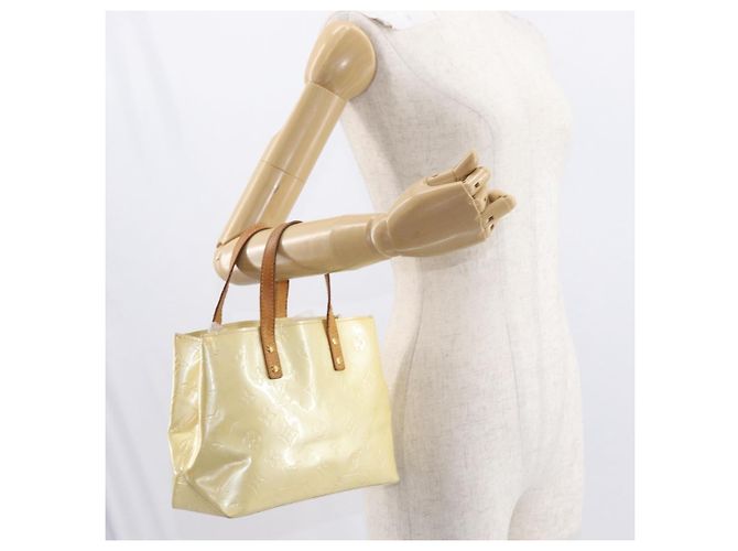 LOUIS VUITTON Monogram Vernis Reade PM Hand Bag Perle M91336 LV - vista 25