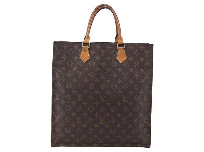 LOUIS VUITTON Monogram Sac Plat Hand Bag M51140 LV - vista 2