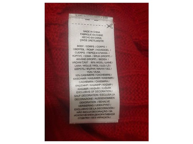 Polo Ralph Lauren roter Rollkragenpullover aus Wolle - Ansicht 10