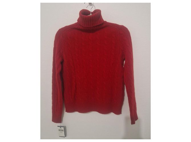Polo Ralph Lauren roter Rollkragenpullover aus Wolle - Ansicht 2