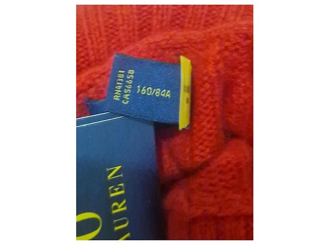 Polo Ralph Lauren roter Rollkragenpullover aus Wolle - Ansicht 3