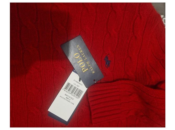 Polo Ralph Lauren roter Rollkragenpullover aus Wolle - Ansicht 6