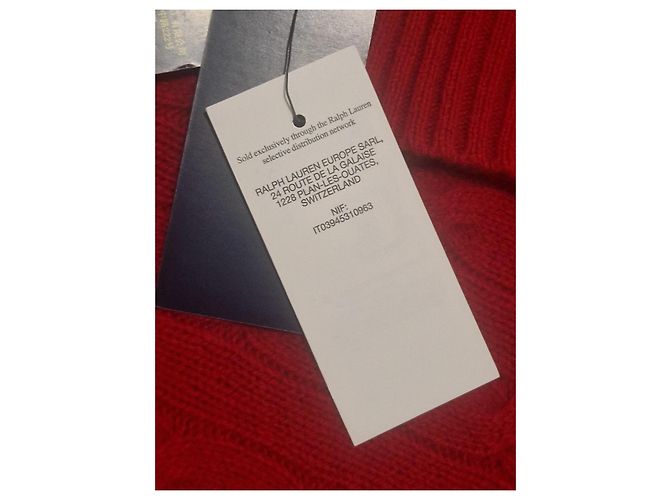 Polo Ralph Lauren roter Rollkragenpullover aus Wolle - Ansicht 7