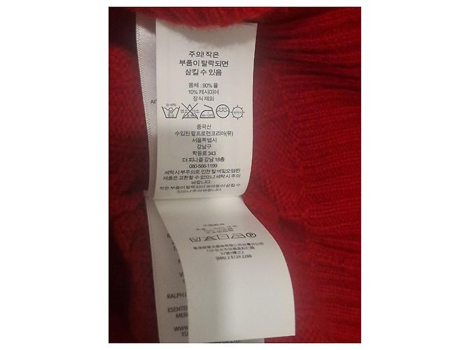 Polo Ralph Lauren roter Rollkragenpullover aus Wolle - Ansicht 8