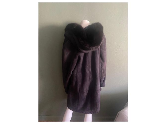Autre Marque Cappotto Jacques Jekel in montone marrone Marrone scuro - vista 5