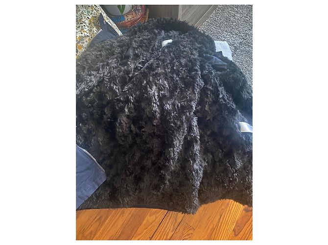 Claudie Pierlot Parka marina con forro de piel sintética Azul oscuro - vista 7