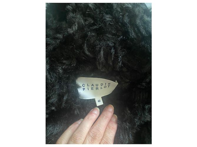 Claudie Pierlot Parka marina con forro de piel sintética Azul oscuro - vista 9