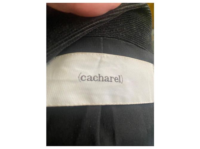 Dark brown suede jacket Cacharel - view 7