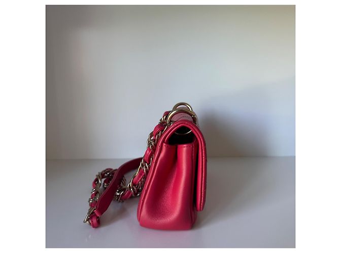 Bolsa Chanel Classic Flap Bag Mini Rosa - vista 3