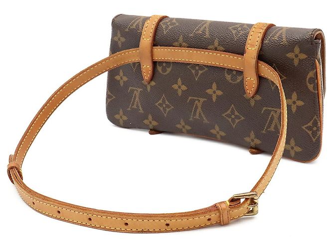 Bolso Louis Vuitton Monogram Pochette Marelle Castaño Monograma - vista 3