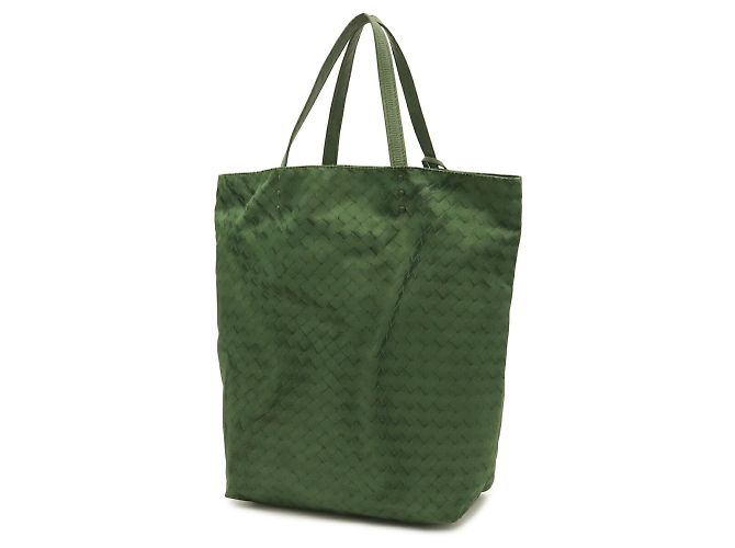 Borsa Tote Bottega Veneta Intreccio Illusion Verde - vista 3
