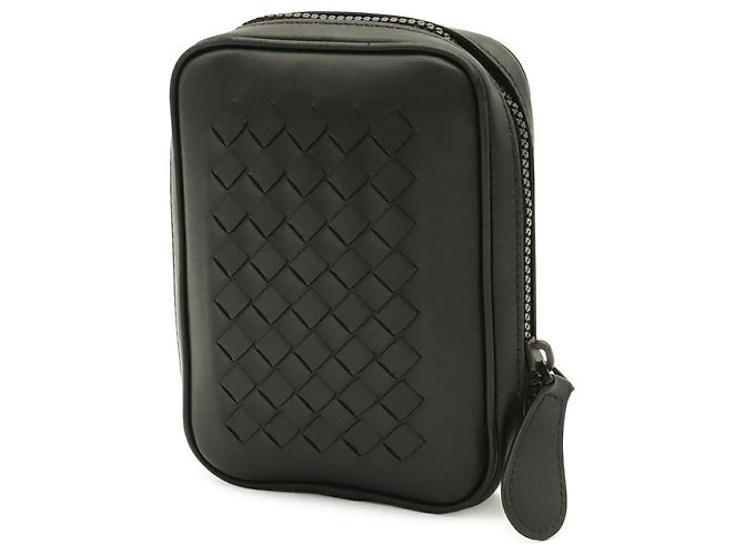 Borsa Bottega Veneta Intrecciato Eco Marrone Nero - vista 3