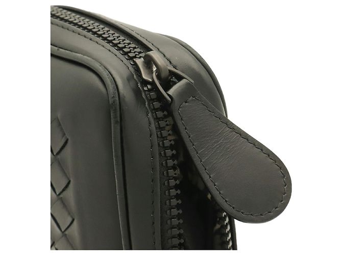 Borsa Bottega Veneta Intrecciato Eco Marrone Nero - vista 7
