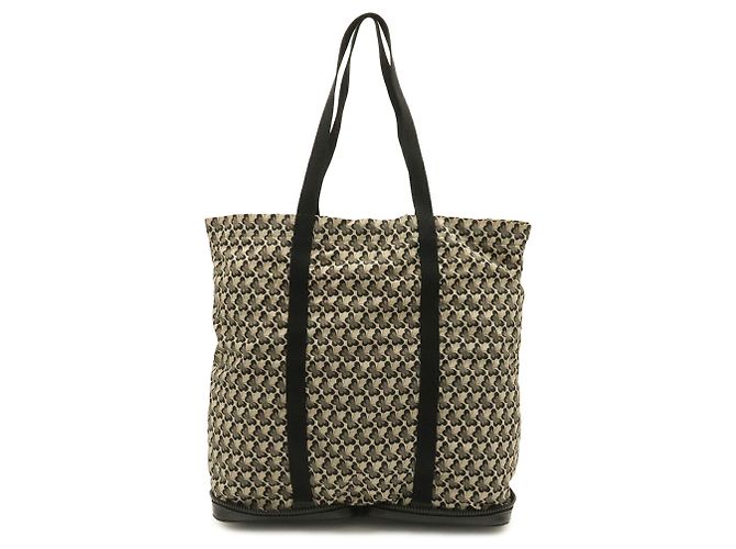 Borsa Bottega Veneta Intrecciato Eco Marrone Nero - vista 8