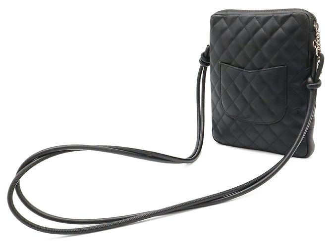 Chanel Cambon Line Coco Mark Medium Pochette Schultertasche Schwarz Weiß - Ansicht 3
