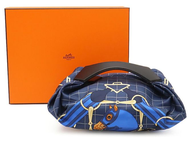 Hermès Bolsa Hermes Valusois Preto Multicor Azul marinho - vista 10