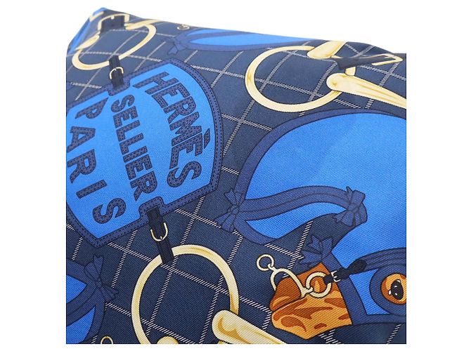 Hermès Bolsa Hermes Valusois Preto Multicor Azul marinho - vista 9