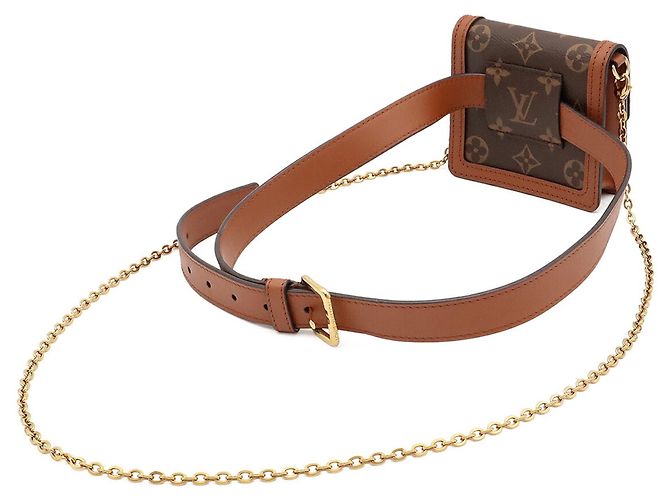 Borsello da cintura Louis Vuitton Monogram Reverse Marrone Marrone chiaro - vista 3