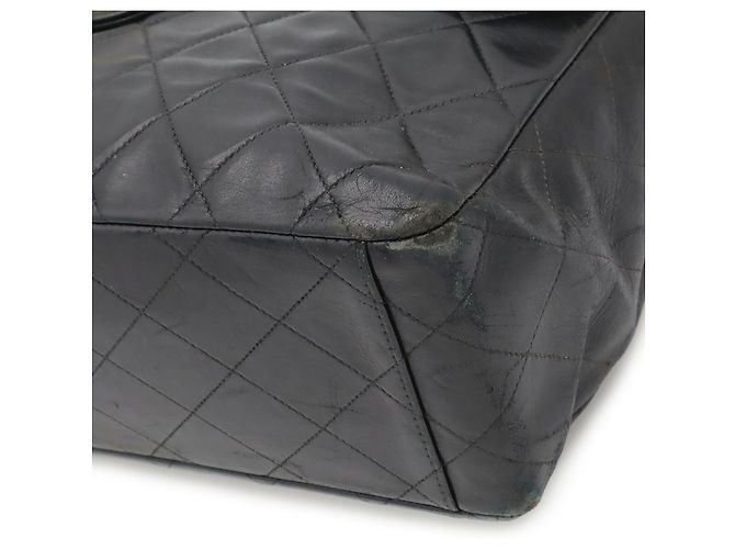 Borsa a tracolla Chanel Large Matelassé con doppia catena Nero - vista 4