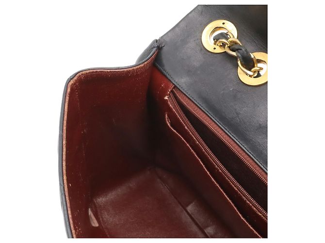 Borsa a tracolla Chanel Large Matelassé con doppia catena Nero - vista 8