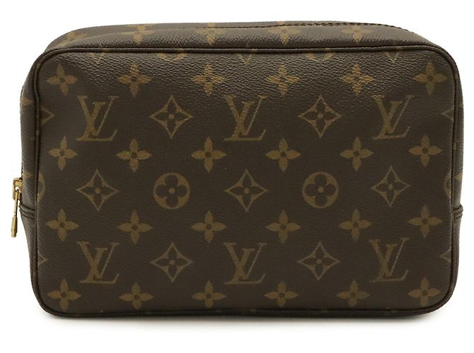Louis Vuitton Monogram Trousse Toilette 23 Clutch Bag Marrone - vista 2