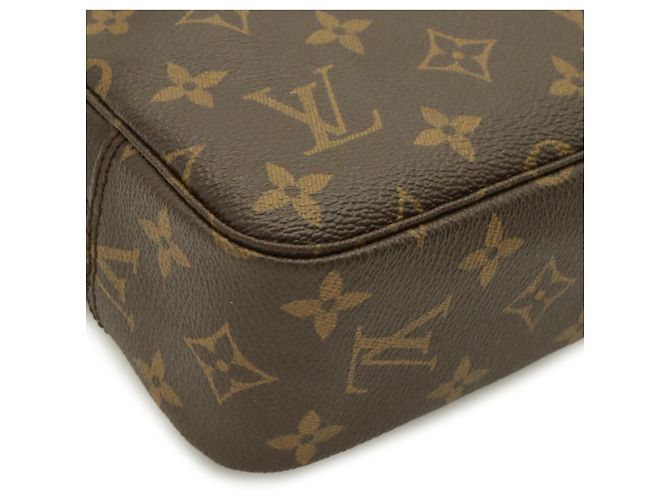 Louis Vuitton Monogram Trousse Toilette 23 Clutch Bag Marrone - vista 4