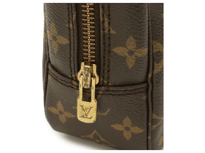 Louis Vuitton Monogram Trousse Toilette 23 Clutch Bag Marrone - vista 5