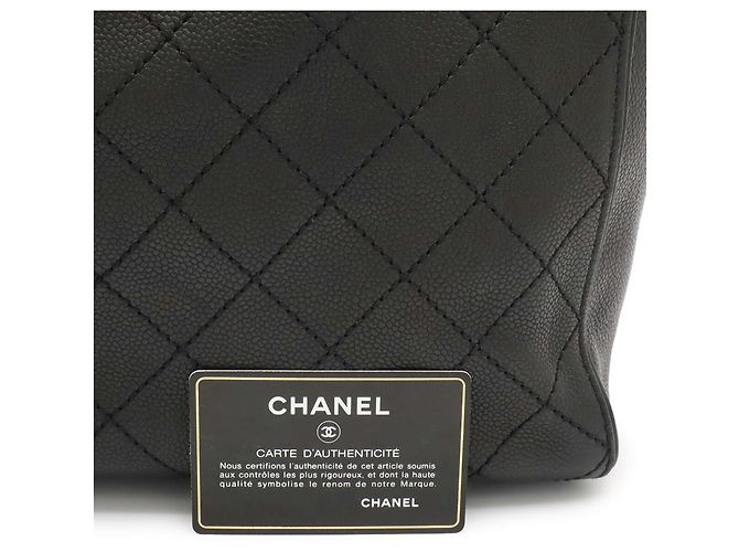 Saco Tote Chanel Matelassé Coco Mark Preto - vista 10