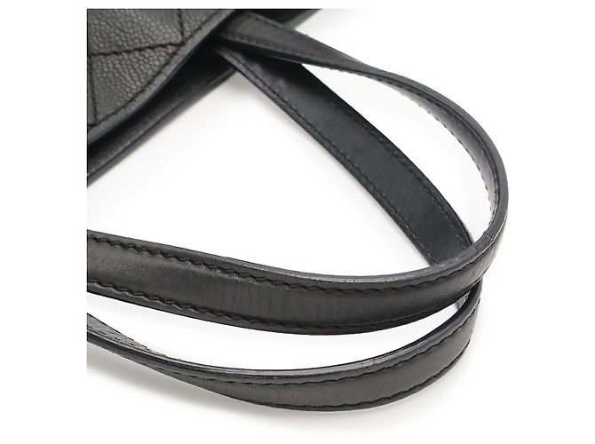 Saco Tote Chanel Matelassé Coco Mark Preto - vista 6