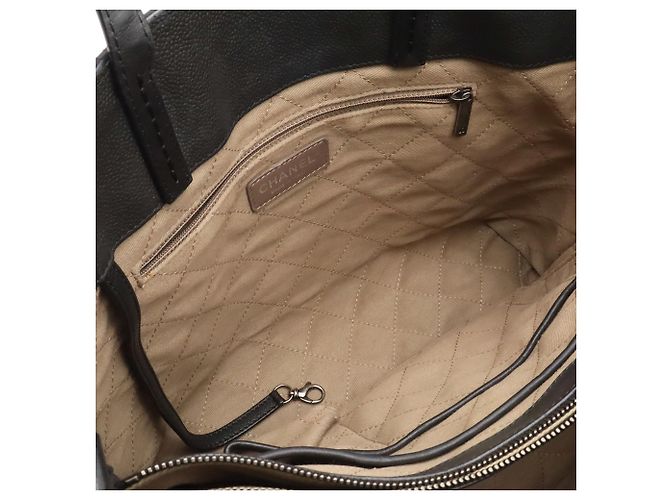 Saco Tote Chanel Matelassé Coco Mark Preto - vista 8