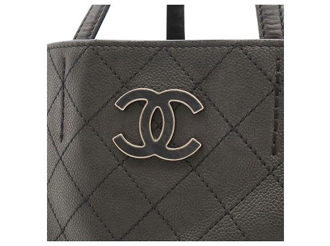 Saco Tote Chanel Matelassé Coco Mark Preto - vista 9