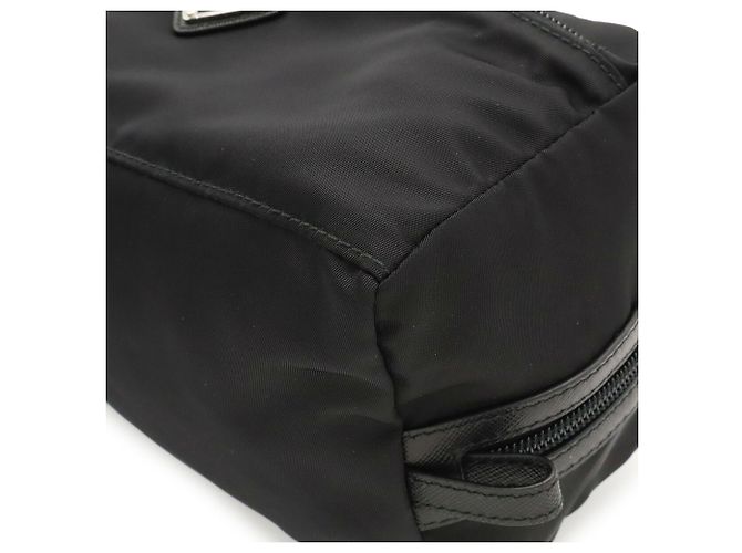 Prada Triangle Clutch Bag Black - view 4